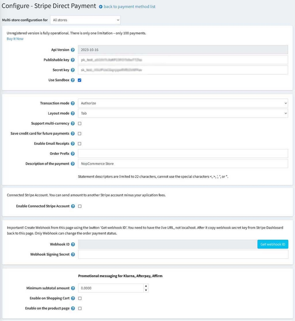 Picture of Stripe Payment Element