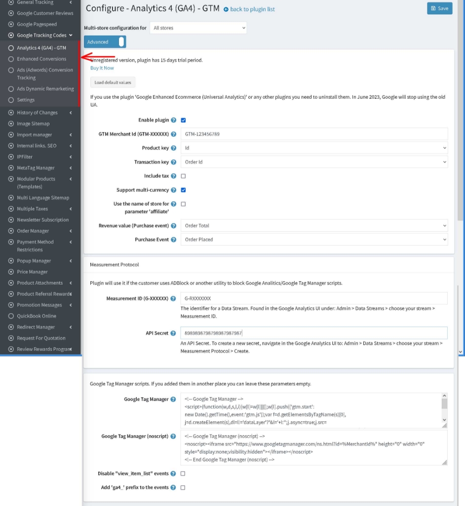 Picture of Google Analytics 4 (GA4) GTM + Adwords